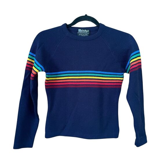 Vintage 1950s Rainbow Sweater - Picture 1 of 5